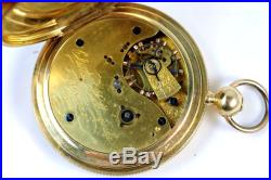 RARE Large SAN FRANCISCO Pocket Watch 18K CALIFORNIA GOLD RUSH CASE 1860s