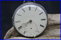 RARE TAYLOR & Co. LIVERPOOL POCKET WATCH STERLING SILVER CASE 5572 (O3R2)