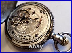 RARE Vintage 1905 Hamilton 18s Union COIN SILVER Hunter Case Pocket Watch
