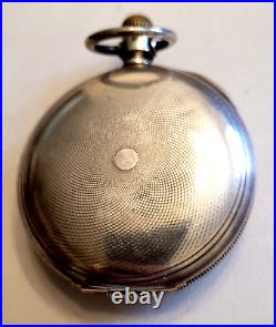 RARE Vintage 1905 Hamilton 18s Union COIN SILVER Hunter Case Pocket Watch