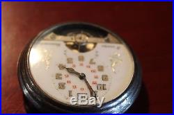 REDUCED, HEBDOMAS C. 1910, 7 J, SWISS 8-DAY, Pocket Watch Open Face Hunting Case