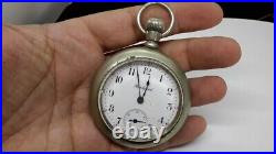 ROCKFORD 21j Railroad Pocket watch. Train Etched Case