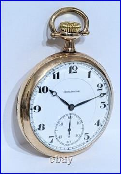 Railroad Grade? 21 Jewel? Burlington Watch Co. Gold Filled Pocket Watch Runs