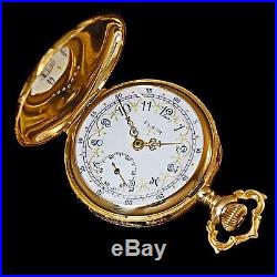 Rare 1906 Elgin Solid 14K Gold, 0 Size, 15 Jewel, Full Hunter Case Pocket Watch