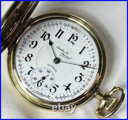 Rare 1921 Illinois Santa Fe Special l6s 21j Mod 6 RG Pocket Watch GF Hunter Case