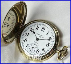 Rare 1921 Illinois Santa Fe Special l6s 21j Mod 6 RG Pocket Watch GF Hunter Case