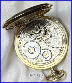 Rare 1921 Illinois Santa Fe Special l6s 21j Mod 6 RG Pocket Watch GF Hunter Case