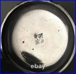 Rare 56.5mm 18's Coin Silver Hunting Case Paul Breton Pocket Watch K/W No Movt