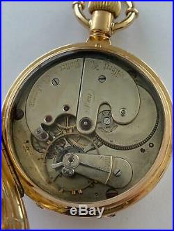 Rare Albert Potter Hunting Case 18k Gold Pocket Watch