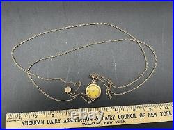 Rare Antique Wadsworth Referee Case Combine Watch Co Swiss Watch With Chain