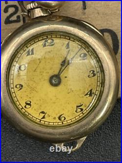 Rare Antique Wadsworth Referee Case Combine Watch Co Swiss Watch With Chain