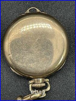 Rare Antique Wadsworth Referee Case Combine Watch Co Swiss Watch With Chain