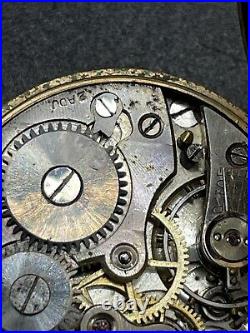 Rare Antique Wadsworth Referee Case Combine Watch Co Swiss Watch With Chain