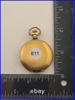 Rare Antique Waltham 12s Pocket Watch 7J Gold Filled 25yr Case C1910 Running