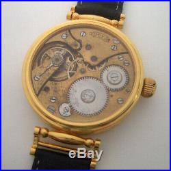 Rare Big ANTIQUE DOXA Swiss Wristwatch in Gilt case