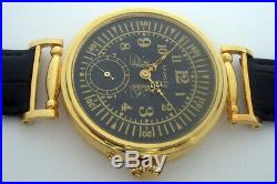 Rare Big Swiss ANTIQUE Wristwatch APOGEE Gilt Case