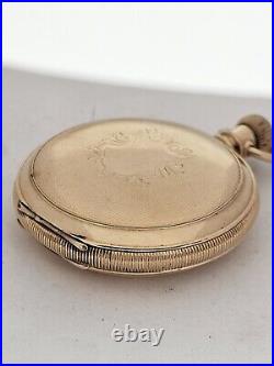 Rare Elgin Grade 348 21 J RR Pocket Watch Gold Filled Hunter Case Working