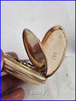 Rare Elgin Grade 348 21 J RR Pocket Watch Gold Filled Hunter Case Working