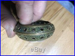 Rare Enamel Shagreen Gilt Outer Case 17-18th Century Pocket Watch Repeater Verge