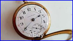 Rare Seth Thomas No 260 18S 21J Adj 6 Pos Pocket Watch Brooklyn Watch Case Co