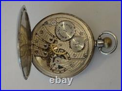Rare Sterling Silver Cased, Rolex Pocket Watch, Good Condition & Working