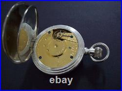Rare US Watch Co of Waltham 16s Domed Model 1 U. S. W. Co Case Pocket Watch