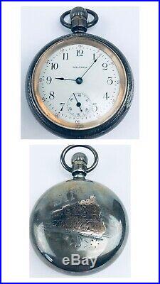 Rare Waltham P. S. Bartlett -illinois-hercules 18-size Pocket Watch-case Engraved