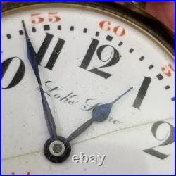Rare antique pocket watch 21 JEWEL Lake Shore Monitor 14k plated case