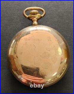 Regina (Omega) 15 Jewel Swiss Pocket Watch 18s 2 Adjustments GF Case Working