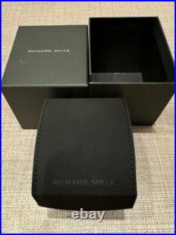 Richard Mille Travel Watch Box Leather Case Pouch Pocket Box Match Black