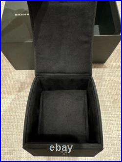 Richard Mille Travel Watch Box Leather Case Pouch Pocket Box Match Black