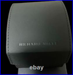 Richard Mille Travel Watch Box Leather Case Pouch Pocket Box Match Black