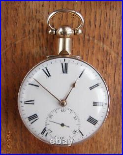 Robert Roskell Liverpool large rack lever pocket watch in 18 ct. Gold case 1813