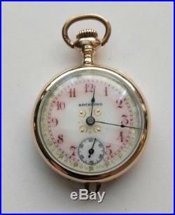 Rockford 0 size. (1913) Great fancy dial 15 jewels gold filled case restored