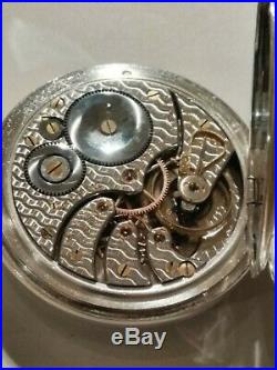 Rockford 16S RARE 21 jewels Grade 700 (1914) Sterling silver hunter case