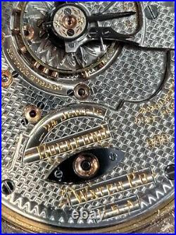 Rockford 18 size, 900 model open face pocket watch, nice box hinge case