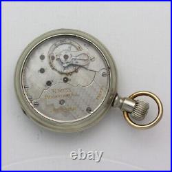 Rockford 935 18 Size Open Face Exhibition Back Display Case Pocket Watch 1908