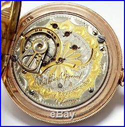 Rockford Wathier Special Railway Chronometer 17j 18s Hunting Case Pocket Watch