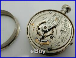 SCARCE Waltham 1883 17J 18s Salesman Case Pocket Watch withTin Box-CLEAN & WORKS