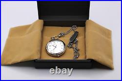 SEIKO SAPP007 Pocket Watch with Silver Case Chain from Japan 2019 White Used