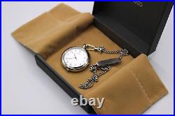 SEIKO SAPP007 Pocket Watch with Silver Case Chain from Japan 2019 White Used