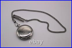 SEIKO SAPP007 Pocket Watch with Silver Case Chain from Japan 2019 White Used