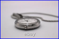 SEIKO SAPP007 Pocket Watch with Silver Case Chain from Japan 2019 White Used