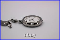 SEIKO SAPP007 Pocket Watch with Silver Case Chain from Japan 2019 White Used