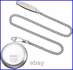 SEIKO WATCH pocket watch with silver case chain SAPP007 F/S withTracking# Japan