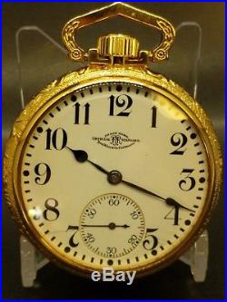 STUNNING! BALL 999P 21 jEWELS! Mens Pocket Watch in Mint Display Case