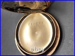 S. W. Co. Illinois Lever Set Pocket Watch 5S Victory 14K Gold Filled Hunter Case