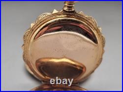 S. W. Co. Illinois Lever Set Pocket Watch 5S Victory 14K Gold Filled Hunter Case