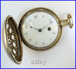 Samuel Thorp Verge Fusee Unusual Case Circa 1810 Pocket Watch
