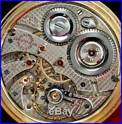 Scarce 14k Solid Gold Illinois Grade 410 Hunter-Cased Pocket Watch
